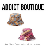 Color Block Fuzzy Fashion Bucket Hat