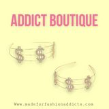 Dollar Sign Money Print Headband